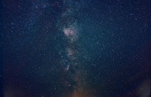 A scenic shot of the night starry sky
