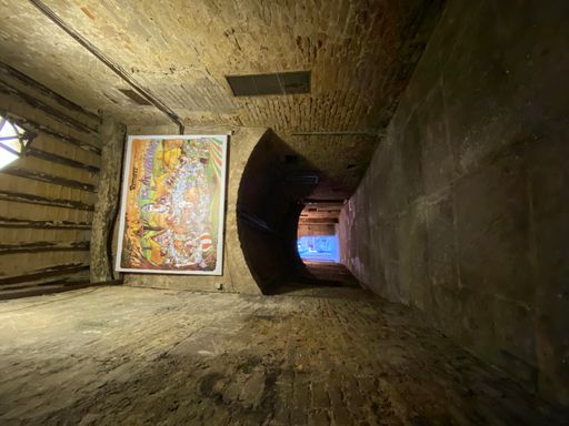 A street of the historic center in the Tuscan town of Siena, Italy