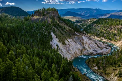 Colorful geysers in Yellowstone National Park, Wyoming USA