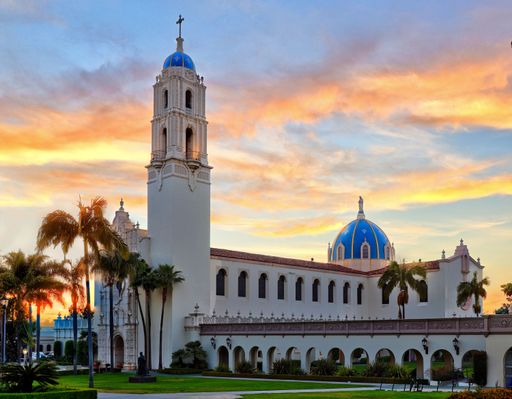 The Imaculata chapel on the campus of the University of San Diego