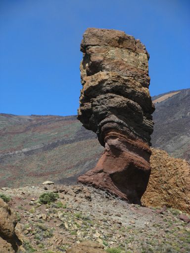 A vertical shot of the Volcano Teide in Tenerife during the day