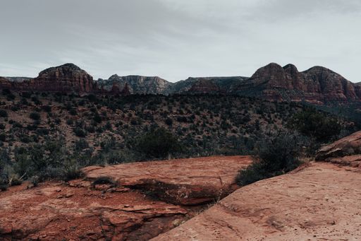 A view of Sedona, a city located on both sides of the border between Coconino and Yavapai counties in the northern Verde Valley of Arizona
