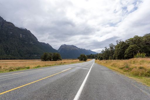 A beautiful shot of the Eglinton Valley in South Island, New Zealand