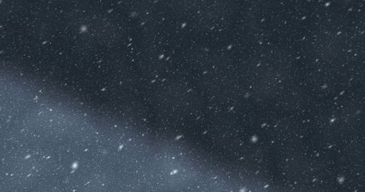 A beautiful abstract visualization of a snow falling in a dark sky