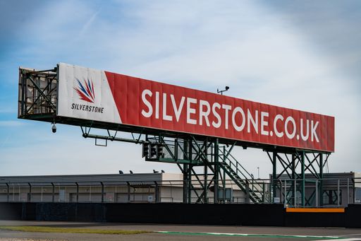 Silverstone, United Kingdom - April 10 2022: Silverstone Race Circuit sign