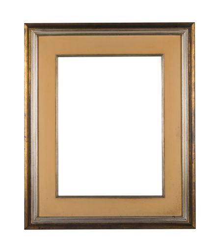 A vintage frame for painting or picture isolated on a white background
