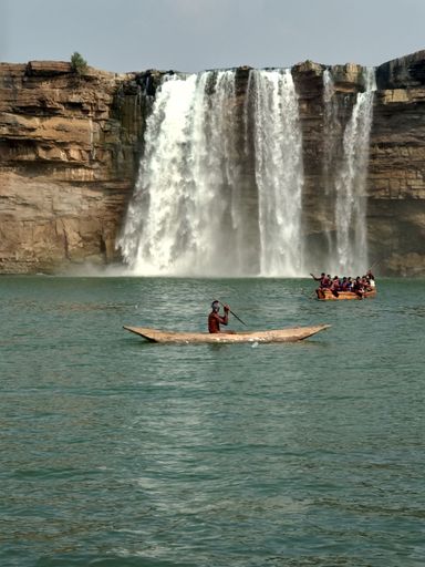 The scenic Chitrakoot waterfall of Indravati River in India