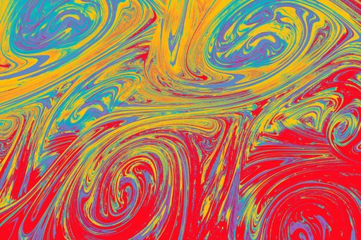 A beautiful oily painting with mixed colors - perfect for abstract art concepts