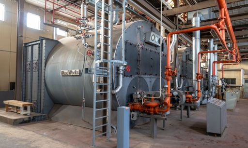 A Tilburg former train workshop boiler house in the Netherlands