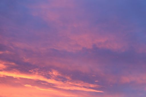 A beautiful view of puffy cotton-candy clouds