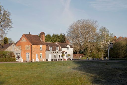 The Green, Sarratt common is a large village green with several pubs and small shops, surrounded by beautiful countryside, Hertfordshire, England