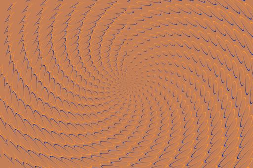 A closeup shot of brown spiral background with bubbles