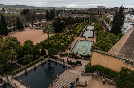 The famous historic Alcazar of Corboda Castle of Christian Monarchs in Andalusia, Spain