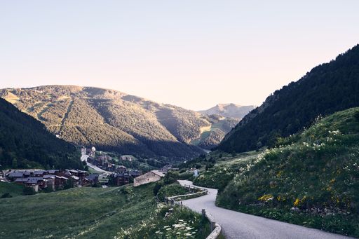 turn of the Vall de l'Incles in Soldeu Andorra