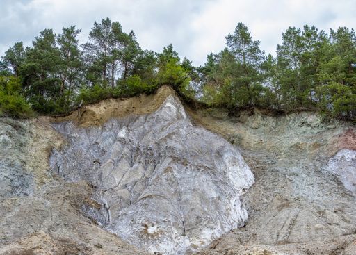 Landscape from the salt canyon from Praid resort - Romania, spring, salt rocks