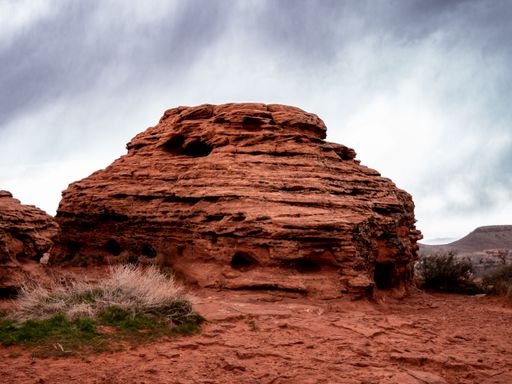 A closeup of the Beehive Rock Formation in Valley of Fire in Nevada, USA