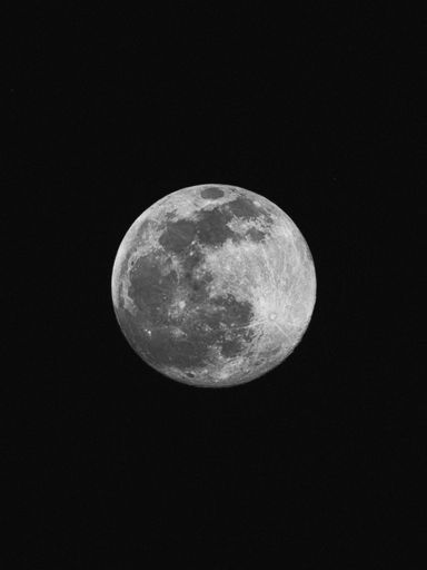 A Black and white moon premium photo