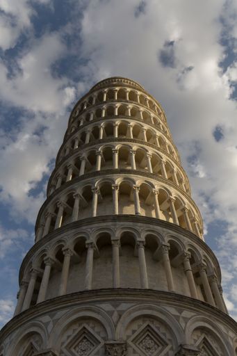 A beautiful view of the Leaning Tower of Pisa on a sunny day