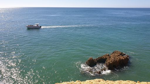 The Atlantic ocean from Algarve in Portugal