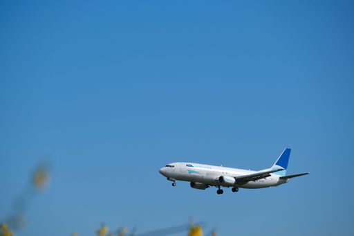 plane from asl airlines landing at cologne bonn airport