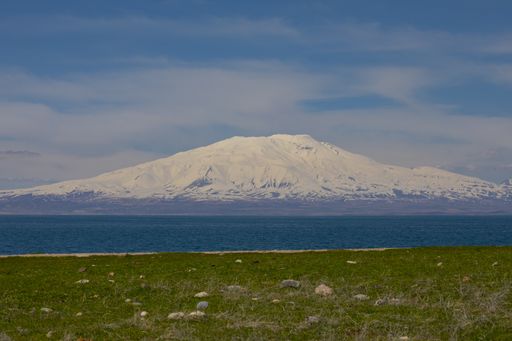 View of Mount Ararat from Mount Tendurek.nTurkey / Mountains Landscape .
