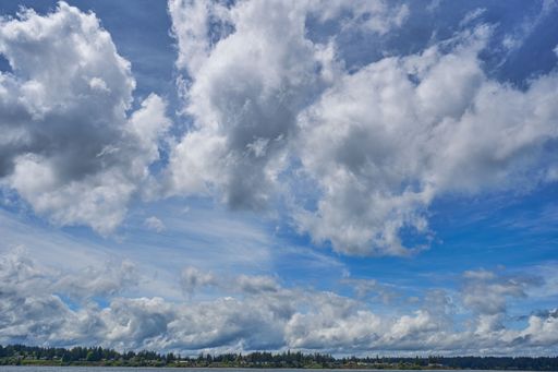 Various cloud formation in the sky