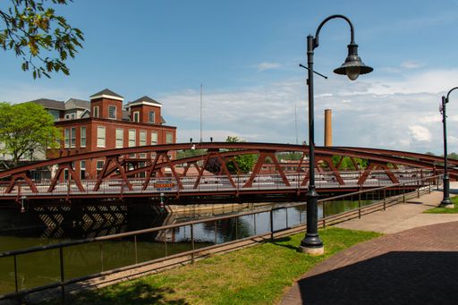 A beautiful shot of Fairport Lift Bridge in New York