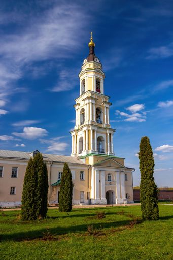 A beautiful view of the Epiphany Staro-Golutvin Monastery in the city of Kolomna