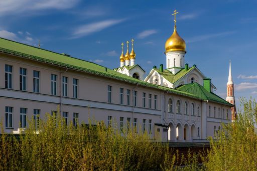 A beautiful view of the Epiphany Staro-Golutvin Monastery in the city of Kolomna