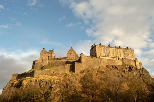 A historic Edinburgh Castle in Scotland