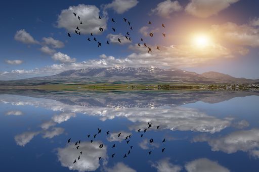 Mount Agri Ararat. Anatolia, climber.  Mount Ararat and its view - Ağrı / Turkey