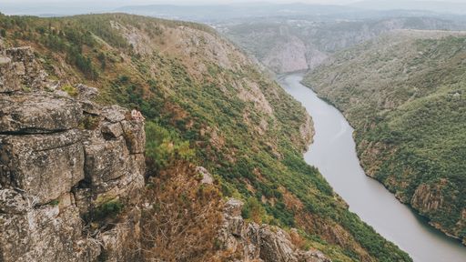The beautiful view of Sil Canyon in Spain