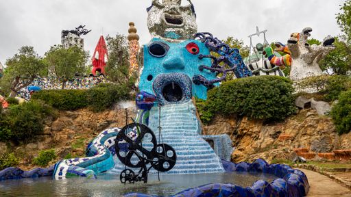 Grosseto 2022. Works in the Tarot Garden, an artistic park located in Capalbio, inspired by the tarot. April 2022 Tuscany, Italy