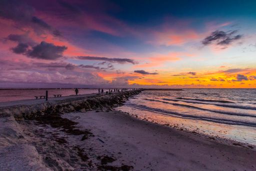 A colorful Sunrise, Jetty Park, Fort Pierce, Florida