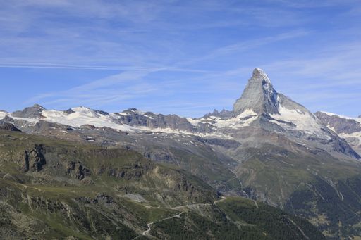 A beautiful shot of a mountain in Matterhorn Zermatt, Switzerland