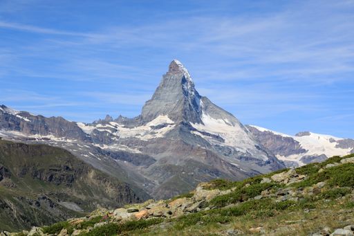 A beautiful shot of a mountain in Matterhorn Zermatt, Switzerland
