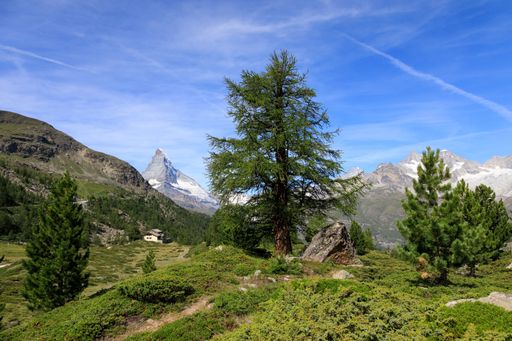 A beautiful shot of a mountain in Matterhorn Zermatt, Switzerland