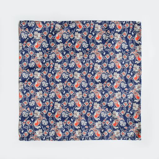 A decorative napkin with a pattern isolated on a white background