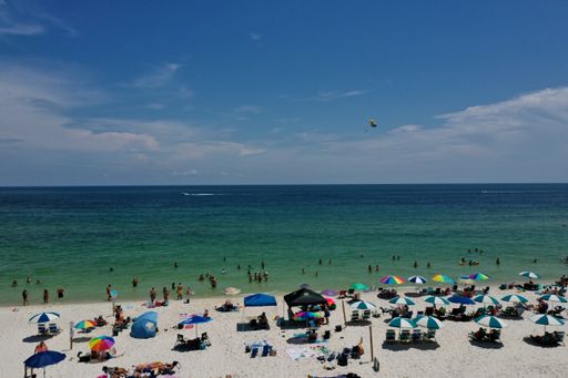 Above Perdido Key Beach on the 4th of July