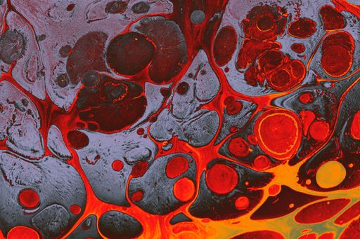 A colorful marbling art pattern - great for abstract textile prints, background and wallpaper