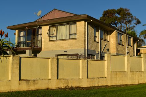 Auckland / New Zealand - July 1 2020: View of houses at Rotary Walkway