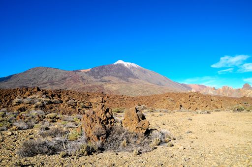 Desert Landscape in Volcan Teide National Park, Tenerife, Canary Island, Spain