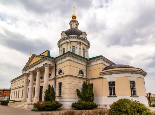 The Church of Archangel Michael under a cloudy sky in Kolomna, Russia
