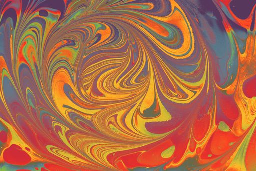 A beautiful oily painting with mixed colors - perfect for abstract art concepts