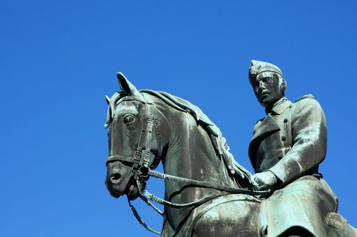 Equestrian Statue of King Christian X in Copenhagen, Denmark