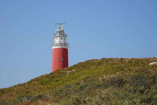 A closeup shot of lighthouse in Texel