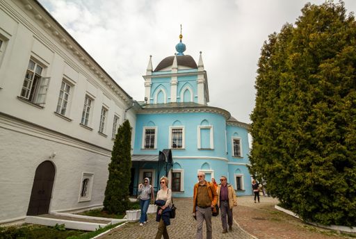 A View of the old Church of the Intercession of the Holy Mother of God,  Holy Trinity Novo-Golutvin Monastery ,Russia