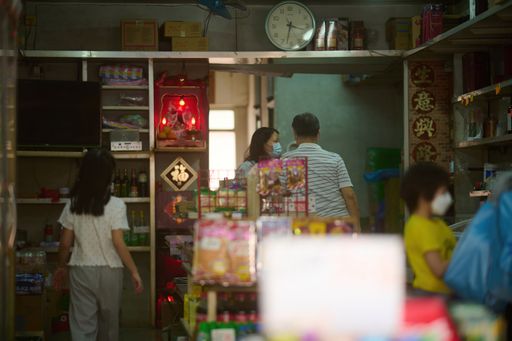 A closeup shot of a people in a local grocery store in Shek Kip Mei, Hong Kong