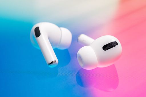 A vibrant, close-up image of a pair of Bluetooth Wireless Earbuds.