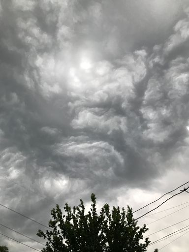 Stormy sky in Ukraine summer time